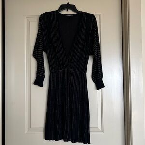 Zara Black Striped Dress